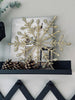 Juleophæng Snefnug mix guld 35cm