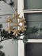 Juleophæng Snefnug mix guld 8cm - VIAMAJA.DK