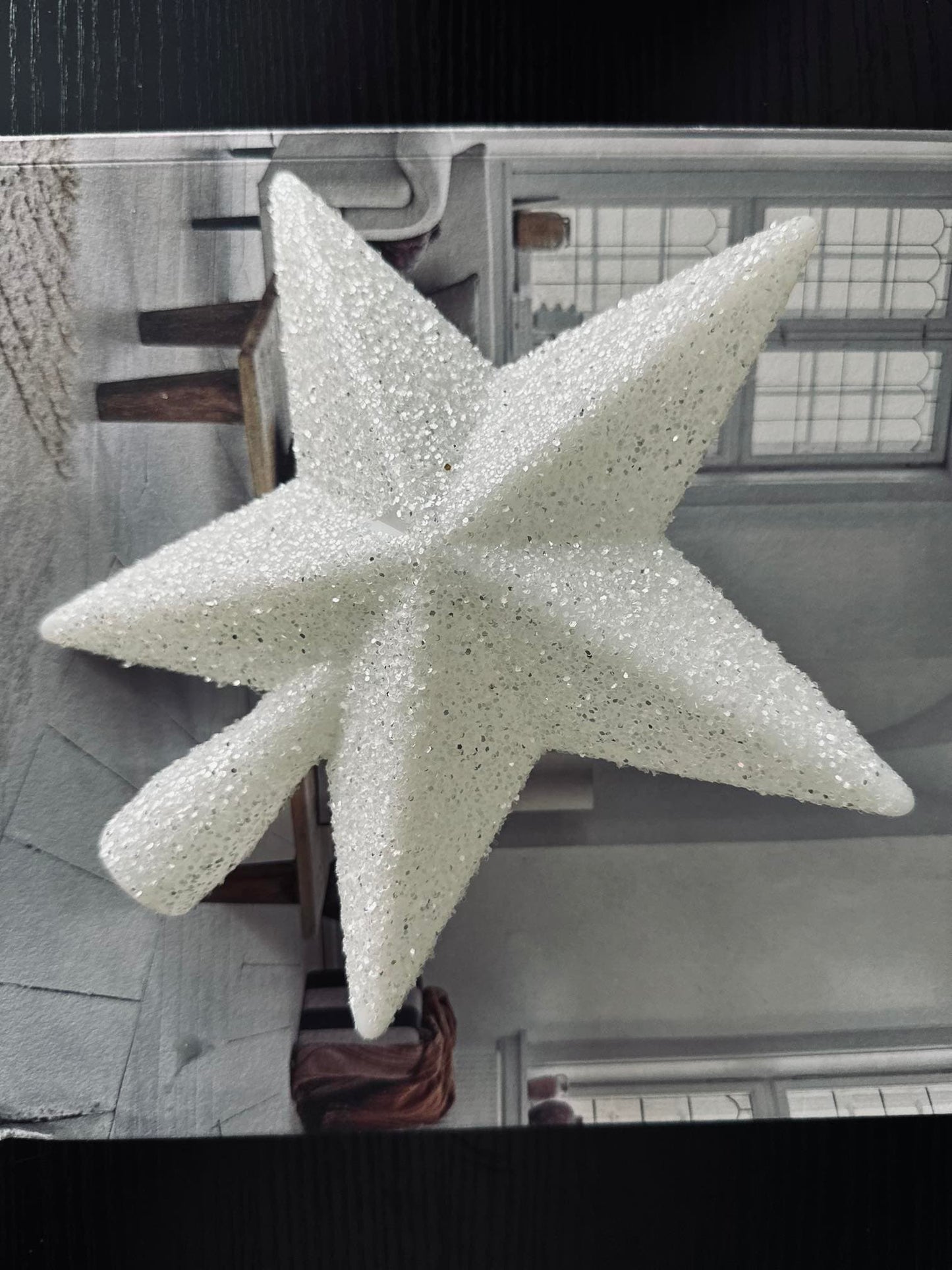 Julestjerne til juletræ - Hvid - VIAMAJA.DK