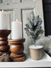 Juletræ med sne - ink LED lys