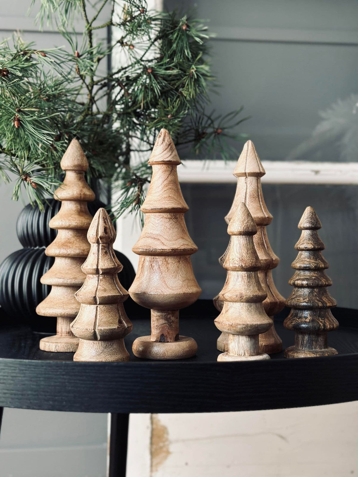 Juletræ Wood mix 24cm - VIAMAJA.DK