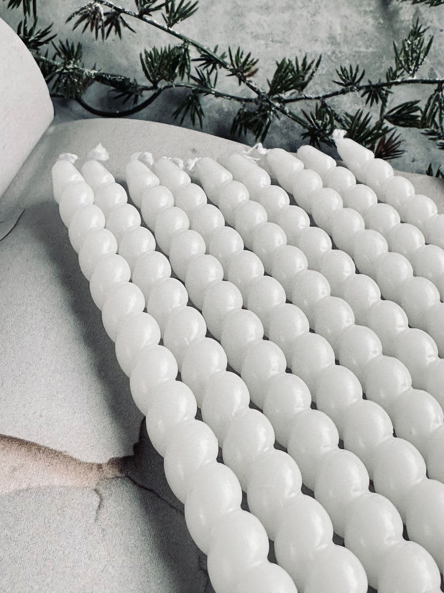 Kertelys 10 stk - Snoet Hvid - VIAMAJA.DK