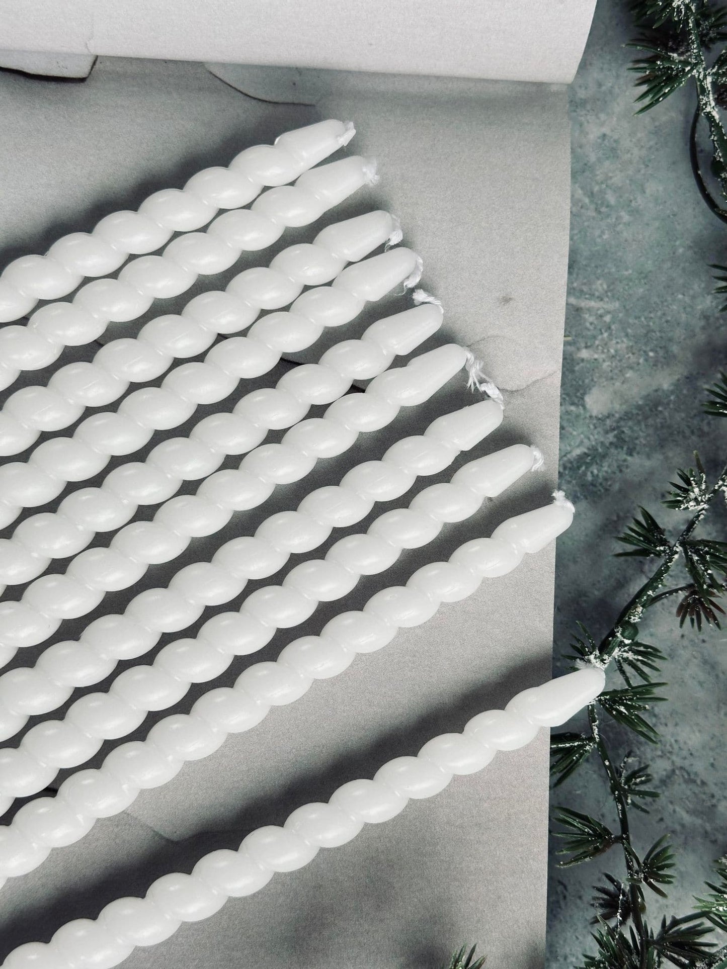 Kertelys 10 stk - Snoet Hvid - VIAMAJA.DK