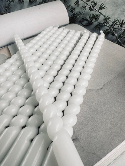 Kertelys 10 stk - Snoet Hvid - VIAMAJA.DK