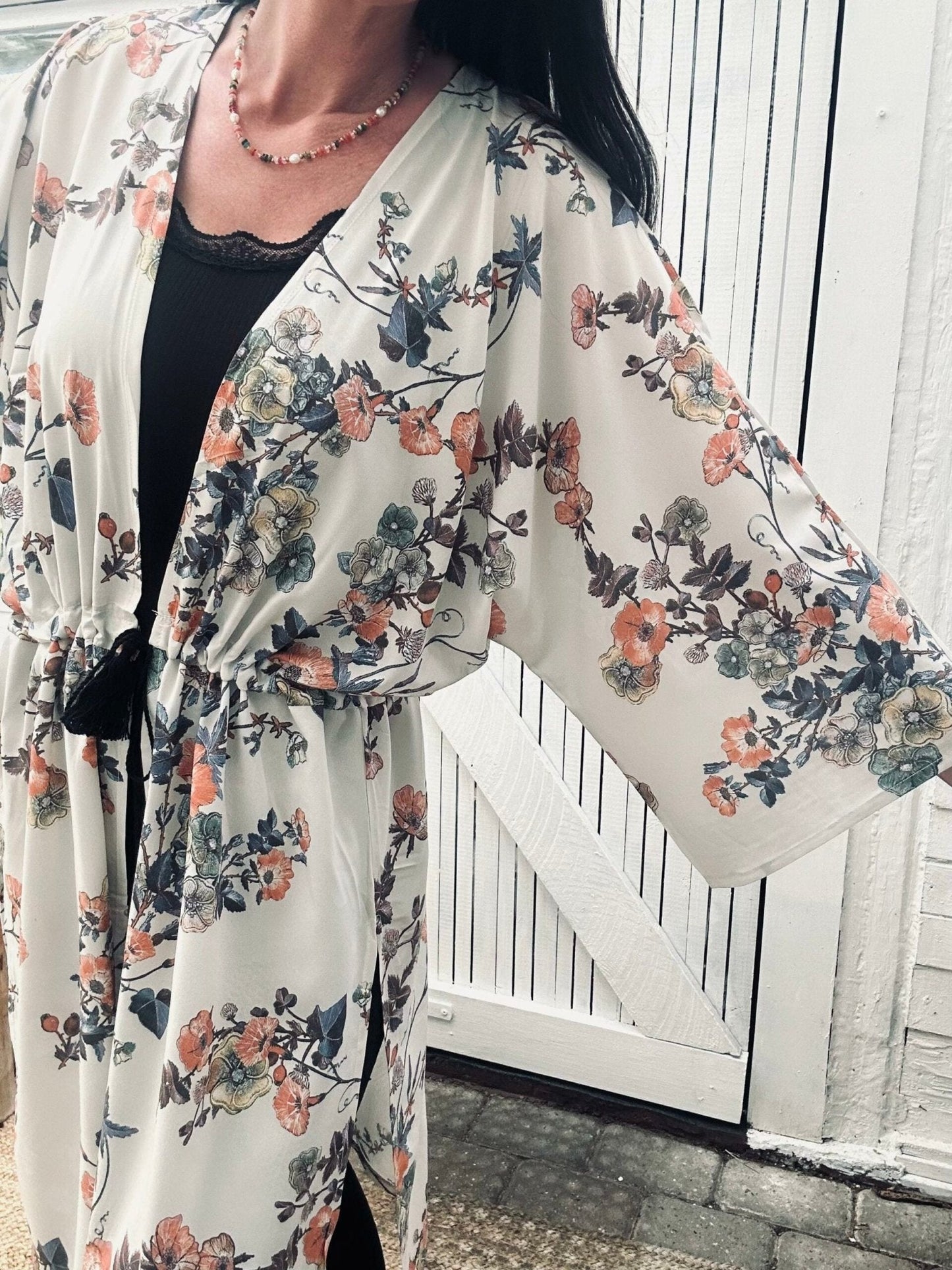 Kimono Flora Silk - VIAMAJA.DK