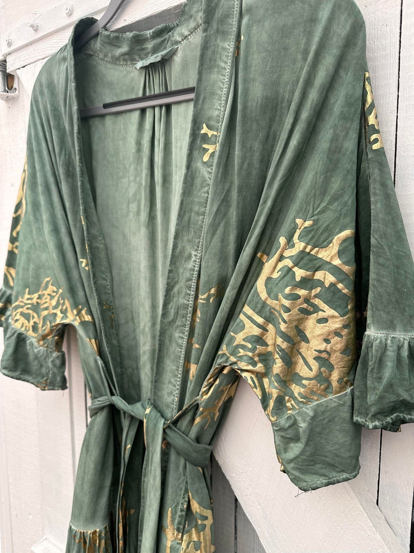 Kimono – Green / Gold - VIAMAJA.DK