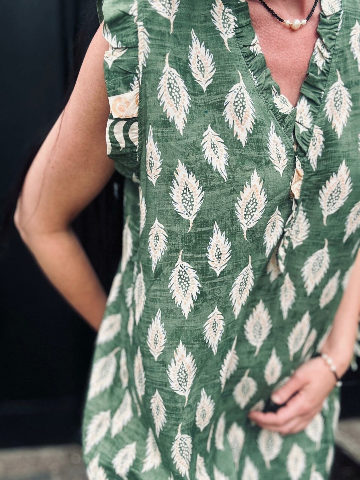 Kjole - Green Nadia - VIAMAJA.DK