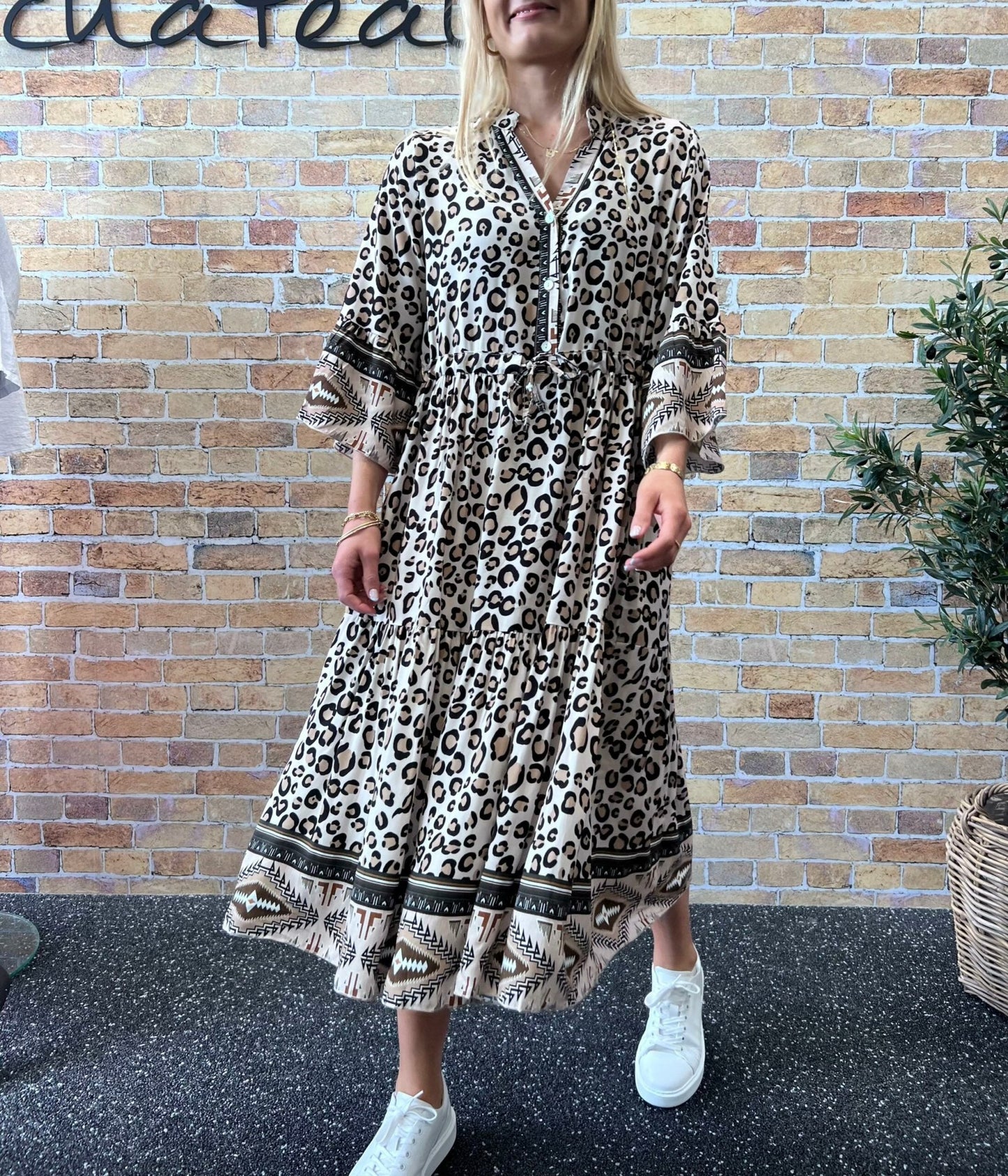 Kjole Leopard - VIAMAJA.DK