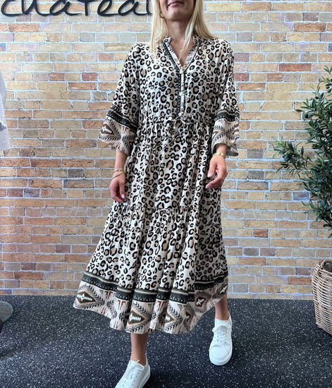 Kjole Leopard - VIAMAJA.DK