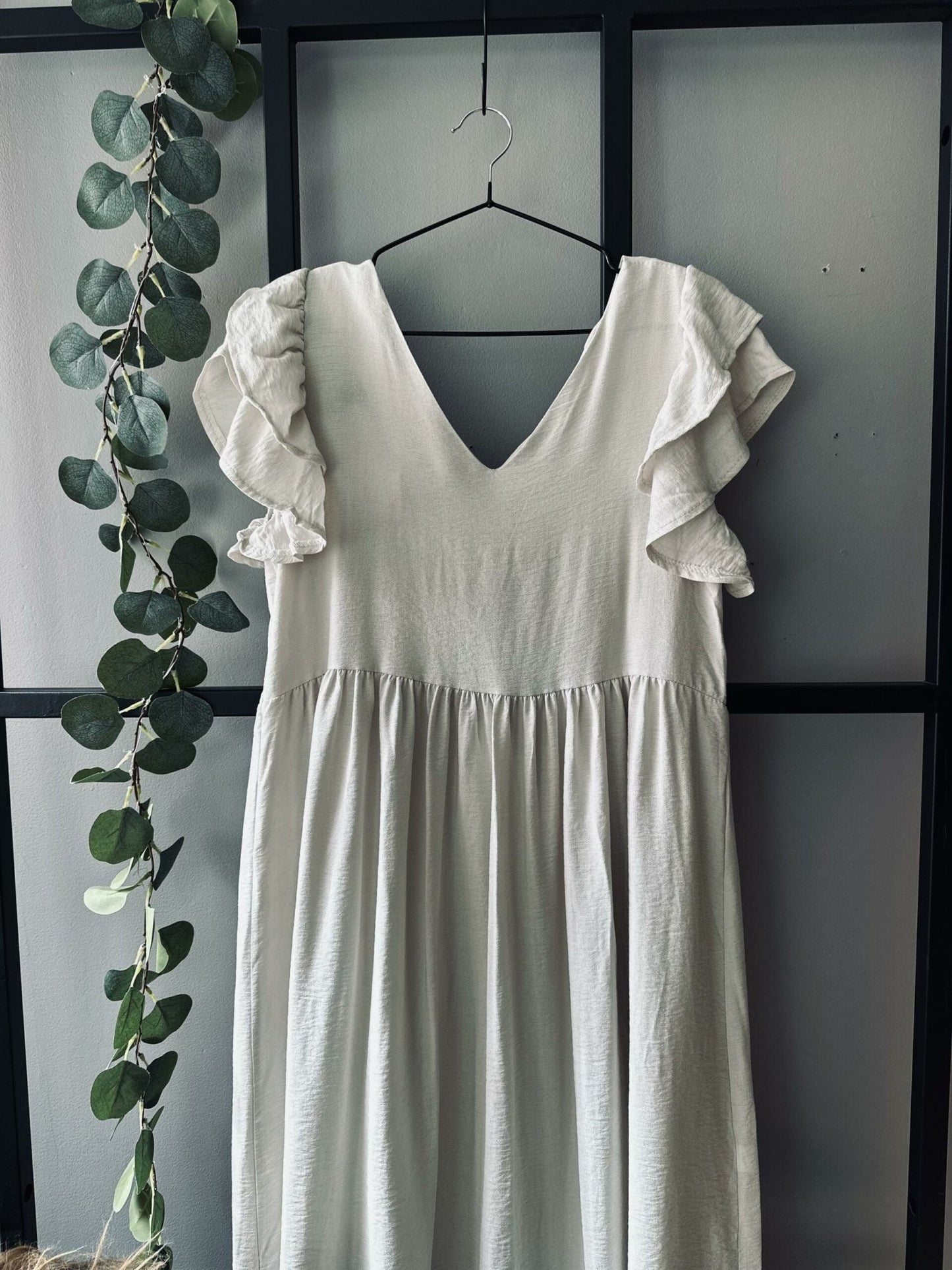 Kjole Madelina beige - VIAMAJA.DK