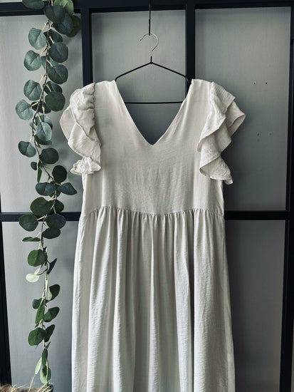 Kjole Madelina beige - VIAMAJA.DK