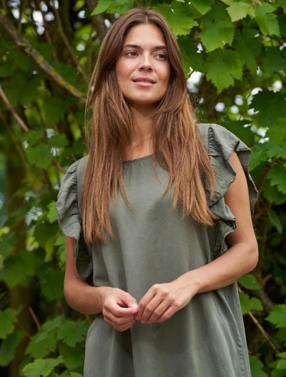 Kjole Maja beige - VIAMAJA.DK