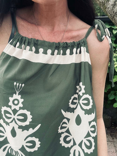 Kjole Mila green - VIAMAJA.DK
