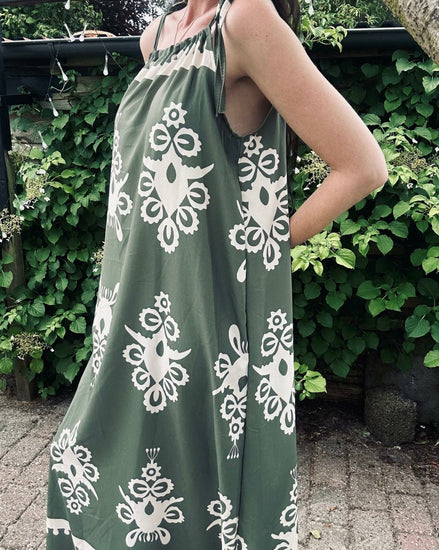 Kjole Mila green - VIAMAJA.DK