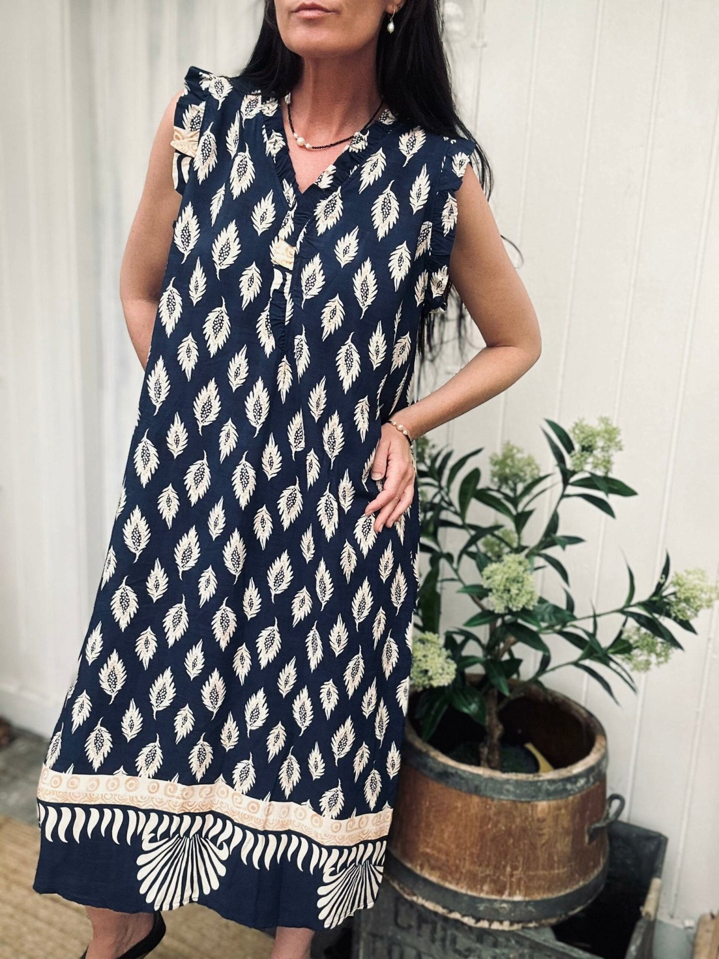Kjole – Navy Nadia - VIAMAJA.DK