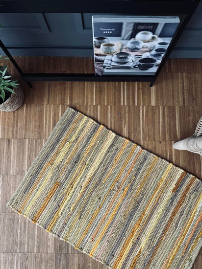 Kludetæppe / Bademåtte - Sennep - VIAMAJA.DK