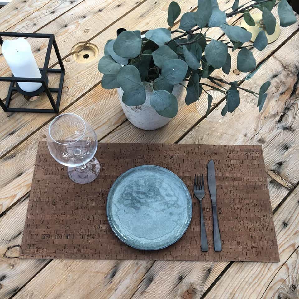 Kork dækkeserviet – Nyt design – MOCCA TAPAS - VIAMAJA