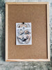 kork opslagstavle med natur ramme – 30x40