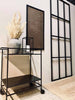 Kork opslagstavle med sort ramme - 50x100cm