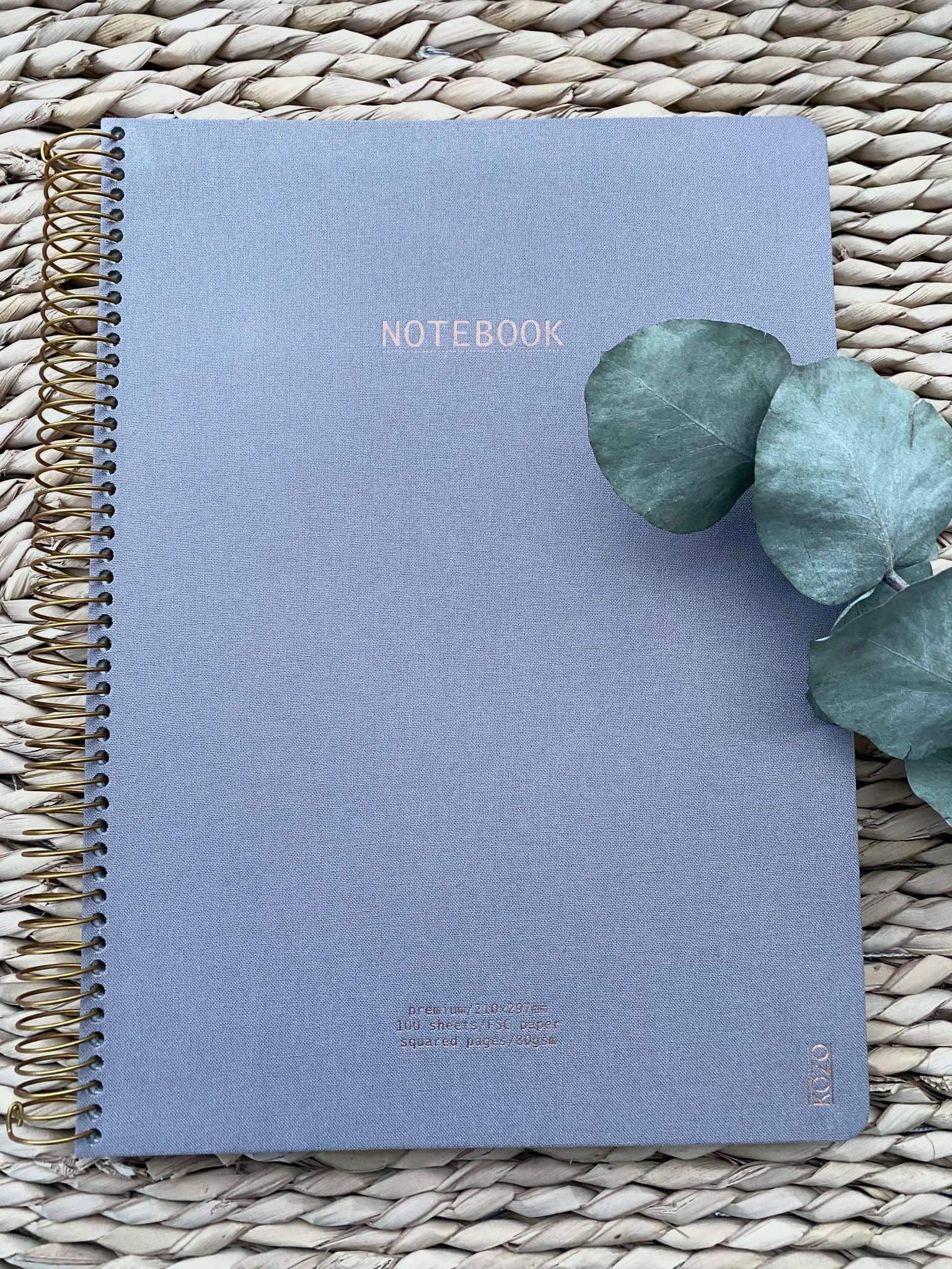 KOZO Notebook A4 – Dusty Grey - Ternet – VIAMAJA