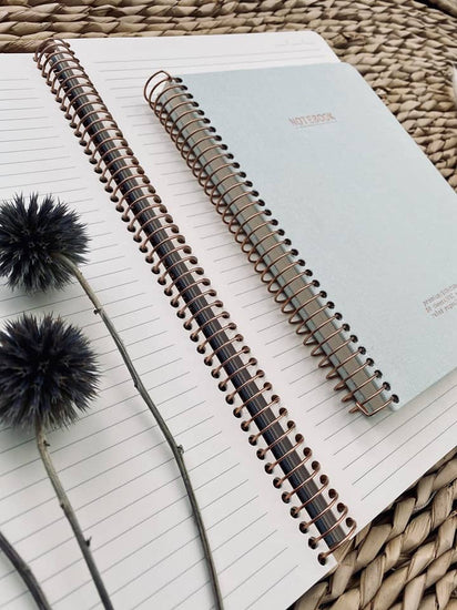 KOZO Notebook A4 linieret - Dusty Blue - VIAMAJA