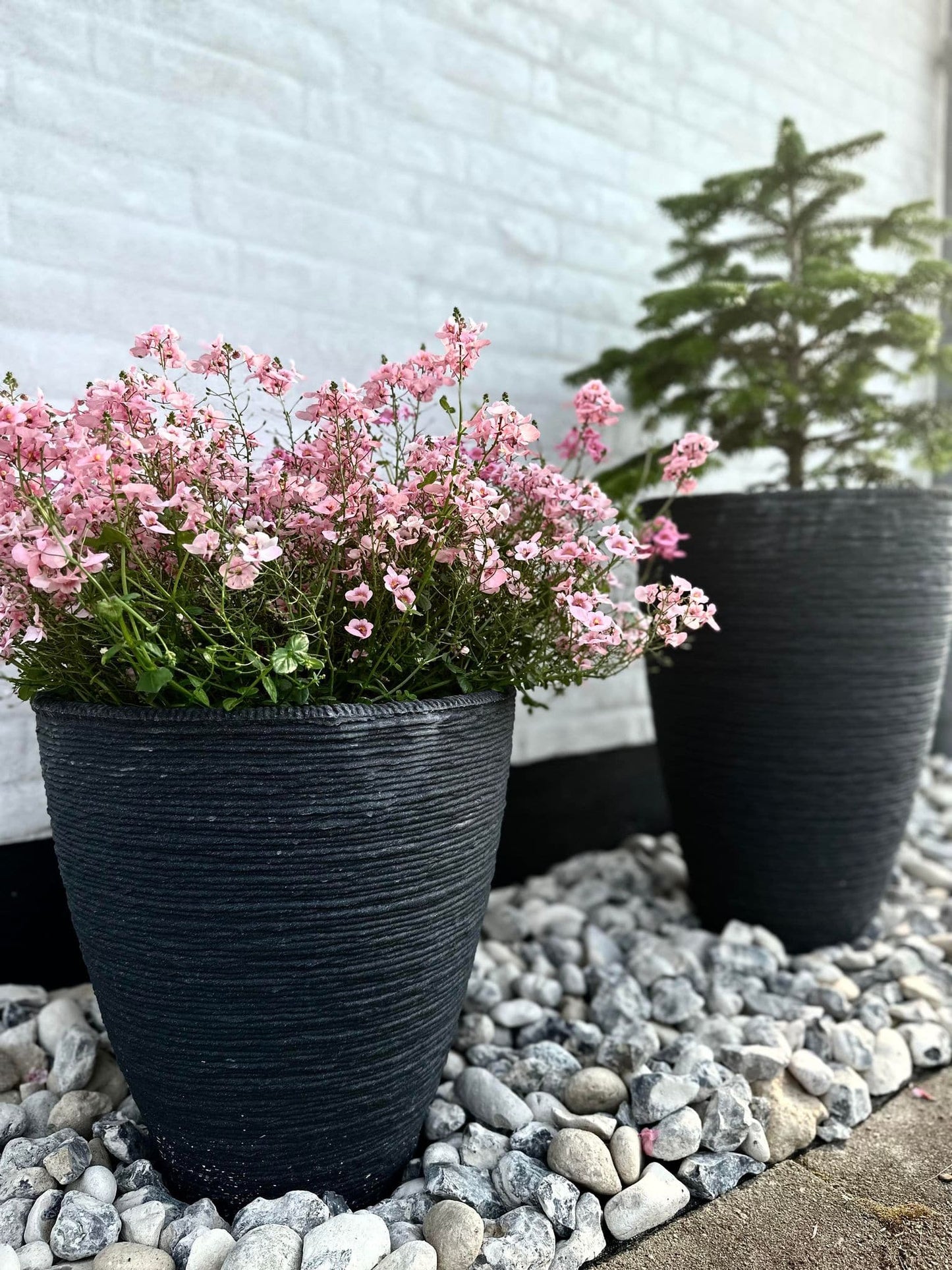 Krukke i plast - Vandret mønster - Koks H 40 - VIAMAJA.DK