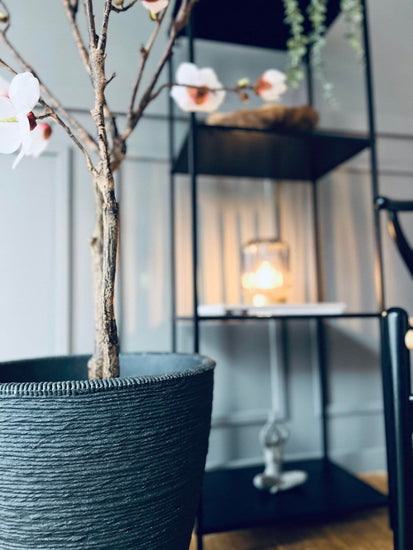 Krukke i plast - Vandret mønster - Koks H 40 - VIAMAJA.DK