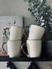 Krus hvid porcelæn med guld – Mix