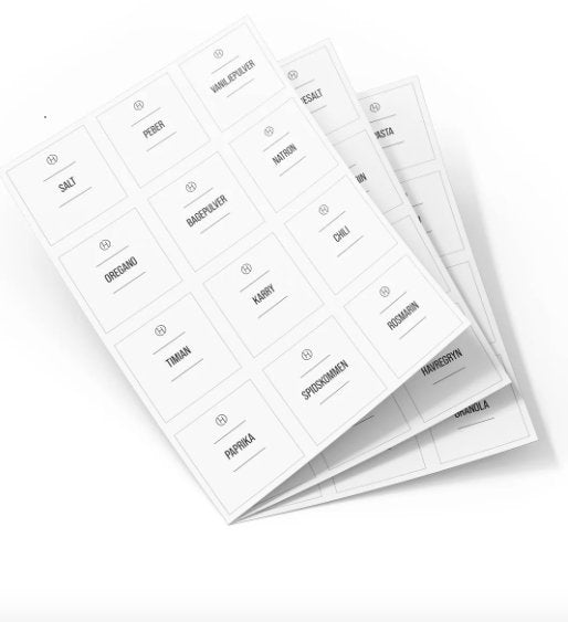 Labels til opbevaring – 84 stk - VIAMAJA.DK