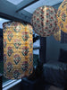 Lampe cylinder med solceller – Flower Orange