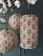 Lampe cylinder med solceller – Flower Orange - VIAMAJA.DK