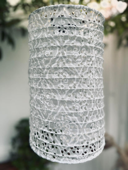 Lampe cylinder med solceller - SUMMER WHITE - VIAMAJA.DK