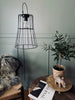 Lampe med solceller – Black metal