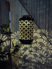 Lanterne med solceller – Black / Gold
