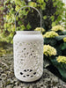 Lanterne med solceller - WHITE BOHEME
