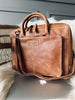 Laptop / arbejdstaske VINTAGE  Cognac