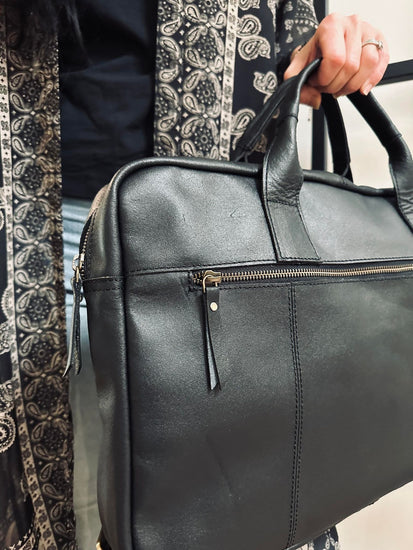 Laptop Black - Soft leather Unisex - VIAMAJA.DK