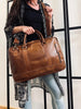 Laptop Cognac - Soft leather Unisex