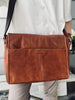 Laptop messenger - Cognac