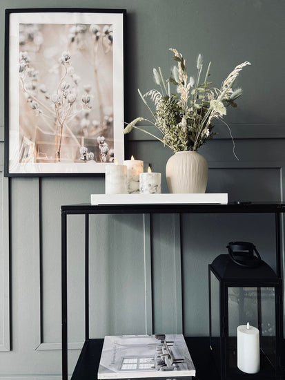 LED Bloklys Marmor - 3 stk med fjernbetjening - VIAMAJA.DK