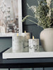 LED Bloklys Marmor - 3 stk med fjernbetjening