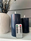 LED Bloklys / NAVY 3 stk – Inkl. fjernbetjening - VIAMAJA.DK