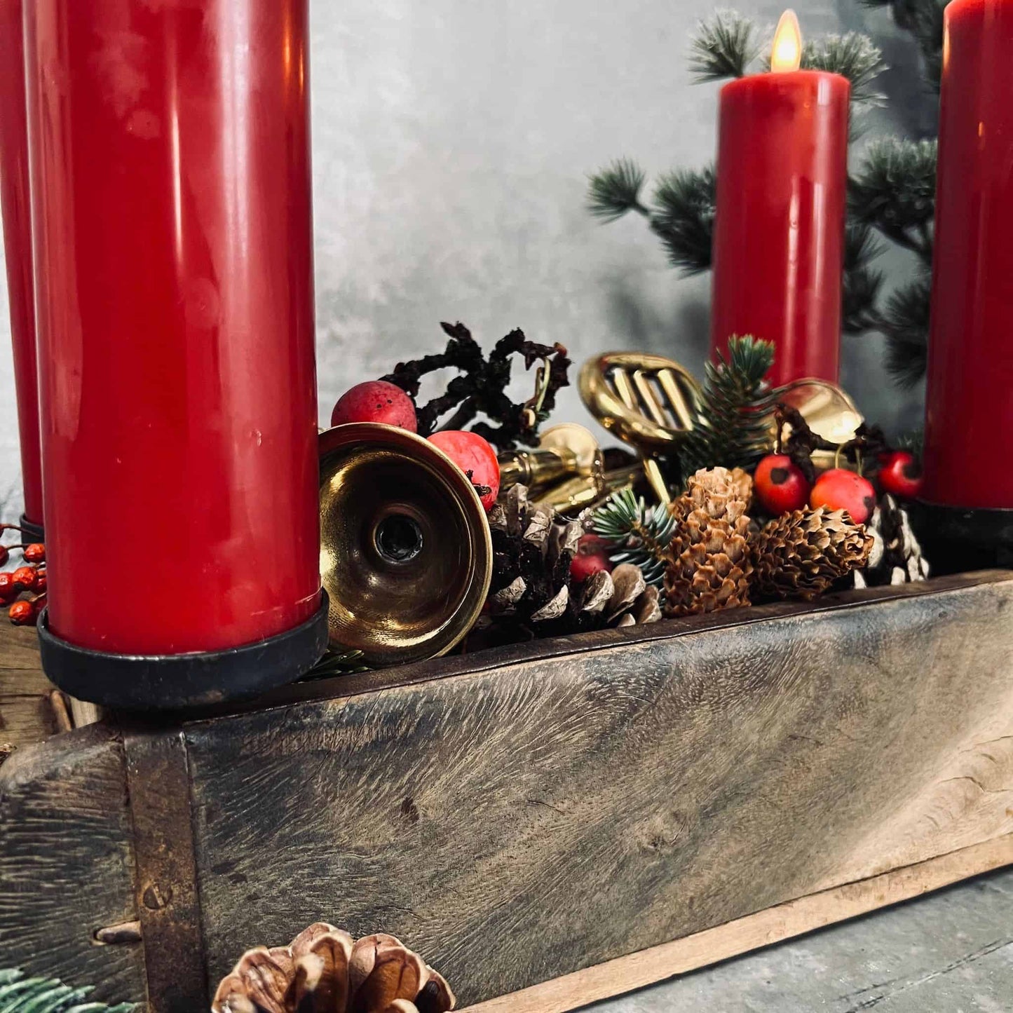 Led bloklys - Rød - VIAMAJA.DK