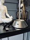 LED bordlampe Silver – genopladelig 2 stk - VIAMAJA.DK