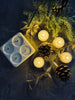 LED fyrfadslys - Genopladelig - 4 stk