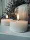 LED fyrfadslys JUMBO 2 stk - Hvid voks - VIAMAJA.DK