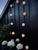 LED Lyskæde med solceller - PASTEL Mix 2
