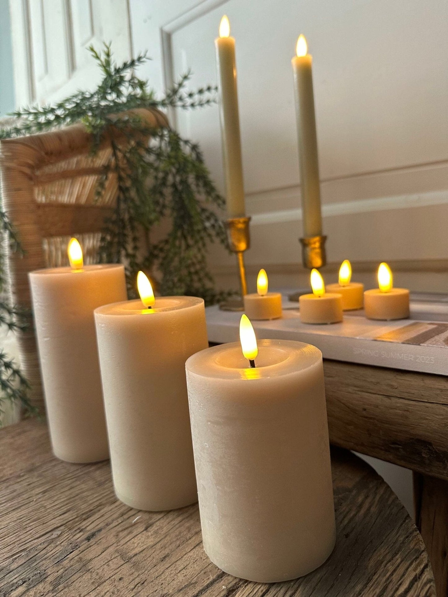 LED Lyspakke med 10 dele – Sand - VIAMAJA.DK