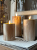 LED marmor bloklys 10cm - Beige