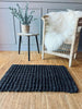 Luksus måtte i black jute – 50x80cm